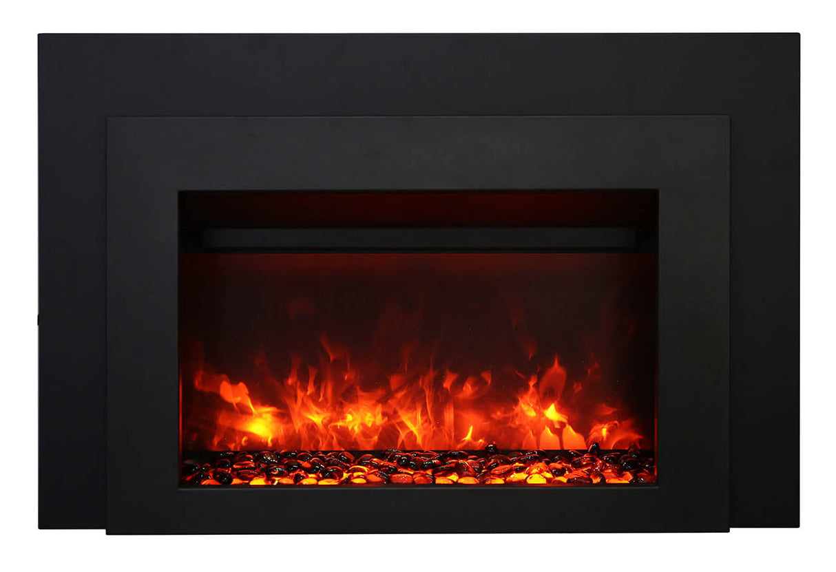 Sierra Flame 34" Electric Insert Fireplace with Dual Steel Surround