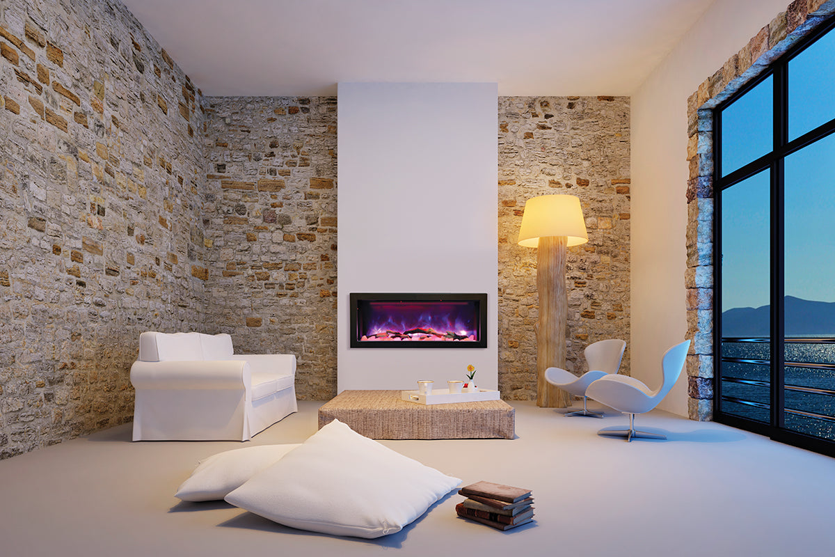 Amantii 40" Panorama Series Deep Built-In Electric Fireplace