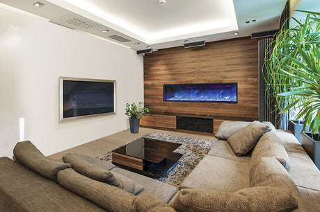 Amantii 72" Panorama Series Deep Built-In Electric Fireplace