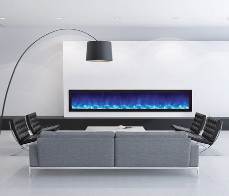 Amantii 88" Panorama Series Slim Built-In Electric Fireplace