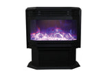 Sierra Flame 26" Free Stand Electric Fireplace with 15 piece log set