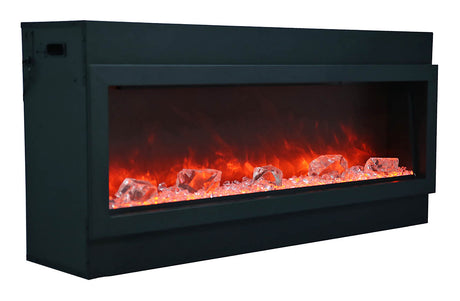 Amantii 72" Panorama Series Tall Deep Built-In Electric Fireplace