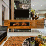 Dimplex 54" Opti-V Duet Series Built-In Electric Fireplace