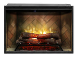Dimplex 36" Revillusion® Built-In Electric Firebox with glass pane and plug kit, 2 Options