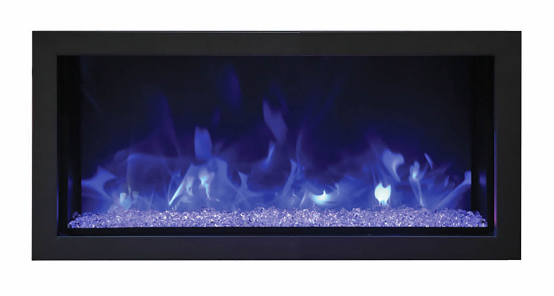 Remii 35" Extra Slim Indoor or Outdoor Electric Built-In Fireplace
