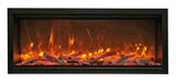 Amantii 50" Symmetry Series Tall Electric Built-In Fireplace, with log and glass