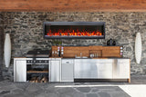Amantii 74" Symmetry Series Bespoke Built-In Electric Fireplace, with WiFi and Sound