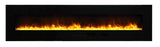 Amantii 88" Wall-Mount Electric Fireplace with Log Set and Glass Surround