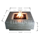 Elementi 36" Manhattan Fire Table - Propane or Natural Gas